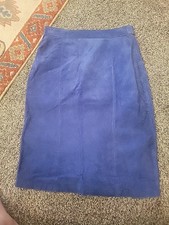 Vintage Hand Made Leather Suede Pencil Skirt