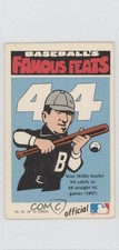 1972 Fleer Famous Feats Willie Keeler #40 HOF 0q3