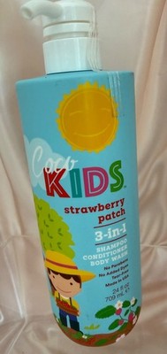 COCOmagic CocoKIDS STRAWBERRY PATCH 3 in 1 SHAMPOO CONDITIONER BODY WASH 24oz
