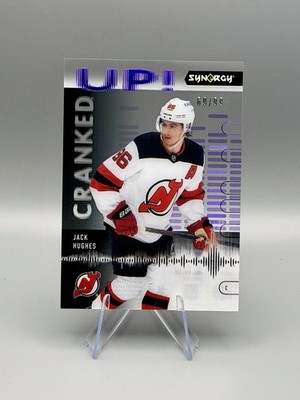 2022-23 Upper Deck Synergy - Cranked Up Jack Hughes #CU-HU Purple /99