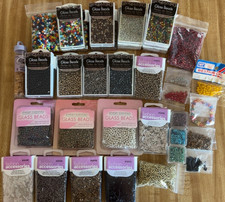 5lb Glass Bead Lot EUC Mixed Sizes Colors, 6/0, 3. SEE PHOTOS