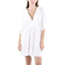 Lauren Ralph Lauren Womens V-Neck Tunic Cover-Up