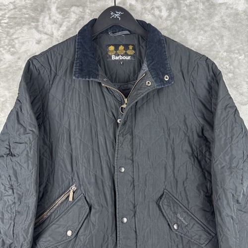Barbour Chelsea Sports Quilt Quilted Jacket Size Medium Full-Zip Coat Utility
