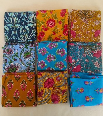 100 Mix Charm Pack Cotton Squares Patchwork  Bundle Scraps Lot