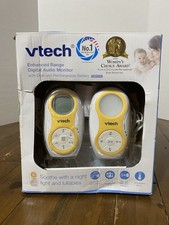 VTech DM1215 Enhanced Range Digital Audio Baby Monitor Dual Unit Rechargeable