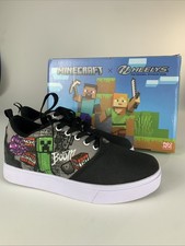 Heelys Pro 20 Minecraft Shoes Youth 6 Black TNT Creeper Skate Sneakers