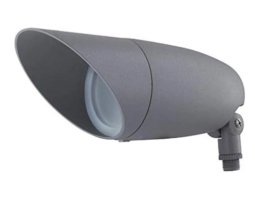 (Pair) Satco Nuvo LED Landscape Flood 12W, 3000K, Light Gray - 62-1208 12.2" - Picture 2 of 8