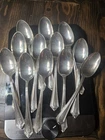 1911 FULL SET .925 Sterling Silver Antique Spoons 242g Gorham EXCELLENT / scrap