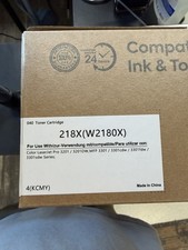 218X Toner Cartridges 4 Pack High Yield with Chip Replacement for HP 218X W218