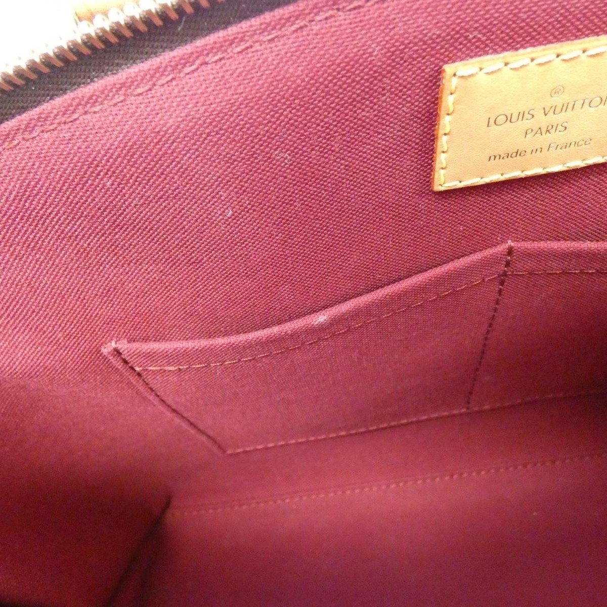 LOUIS VUITTON バーガンディ ハイヒール LOUIS VUITTON Calfskin Patent Suede Monogram Cliff Top Wedge