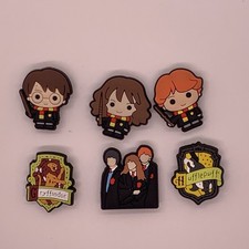 Harry Potter Themed Crocs Shoe Charms Set of 6 wizards jibbitz