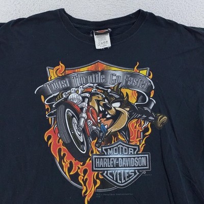 Harley-Davidson Taz Tooney Tunes Shirt Mens XL Langhorne PA