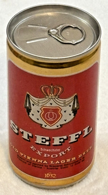 1970's Steffl-Export-Lager Beer  -Schwechat Brew-Austria-12 oz-Alum. Beer Can
