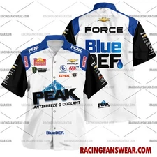 John Force NHRA Racing 2024 Uniform Apparel Clothes Hawaiian  Shirts