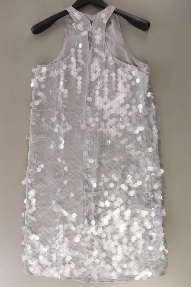 Mango Abendkleid Regular Kleid für Damen Gr. 38, M neu mit Etikett Ärmellos grau - Bild 2 von 4