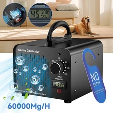60000 Mg/H Ozone Generator Ozonator Machine Home Car Air Purifier Cleaner Filter