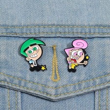 Anime Characters Enamel Pins Custom Boy And Girl Brooches Lapel Badges Cartoon J