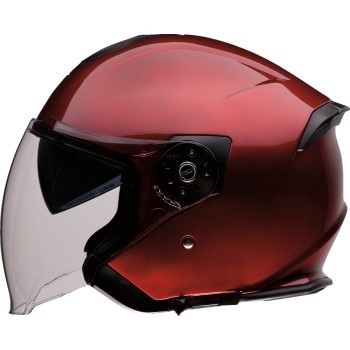 Z1R Road Maxx 2.0 Open Face 3/4 Helmet - Gloss Red Wine - Adult Size 2XL
