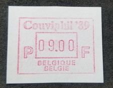 *FREE SHIP Belgium 1989 ATM (Frama Machine Label stamp) MNH *Couviphil  89