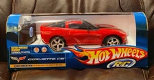 NEW 2007 Mattel HOT WHEELS RC Red Corvette C6 Kids Digital Radio Control Vehicle