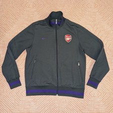 Genuine Nike LARGE Arsenal 12/13 2012 Training Jacket Grey Purple Top Shirt Away