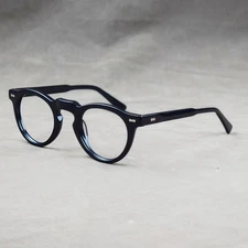 Round Acetate Eyeglasses Frames Reading Glasses Unisex Fashion Classic Trend