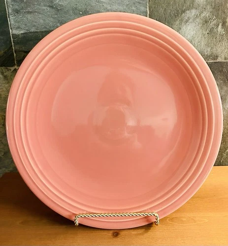 Fiesta Serving Platter Rose Round 14" Homer Laughlin Fiestaware Vintage 1950s