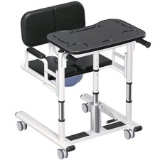 Lift Transfer Chair 4 in 1Patient Lift Wheelchair Hydraulic Lift Chair w/ Table