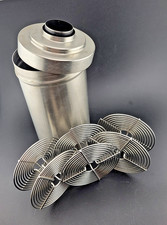 Vintage Nikor Stainless Steel Film Developing Tank 32 Ounce w/3 35mm Reels