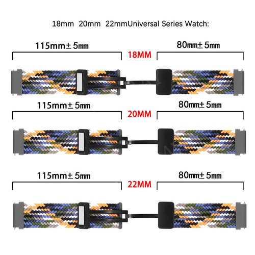 Correa de nailon para reloj Samsung Galaxy 7 FE 4 5 Pro 6 clásico 43/47 mm 40/44 mm - Imagen 3 de 44