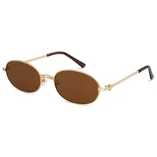 New Oval Sunglasses for Women Men Trendy Designer 90s Sun Glasses Classic Shades