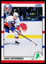 Dave Chyzowski, 1990-91 Score American, #372, New York Islanders, RC