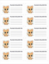 Étiquettes PDT Bubble Cat (à livrer à)