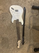 Squier Stratocaster Electric Guitar – Olympic White (Excellent Condition)