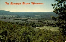 Boston Mountains, Million Dollar Valley View, Mountainburg, Arkansas Postcard