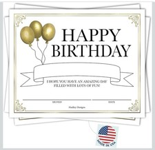 Happy Birthday Certificates