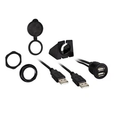 INSTALLBAY IBR74 DUAL USB Pass Through Extension - Retail Pack