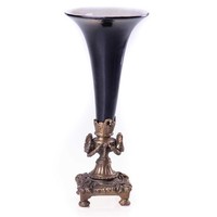 Kerzenleuchter KerzenstäNder Kerzenhalter Vase Porzellan/Messing #63253