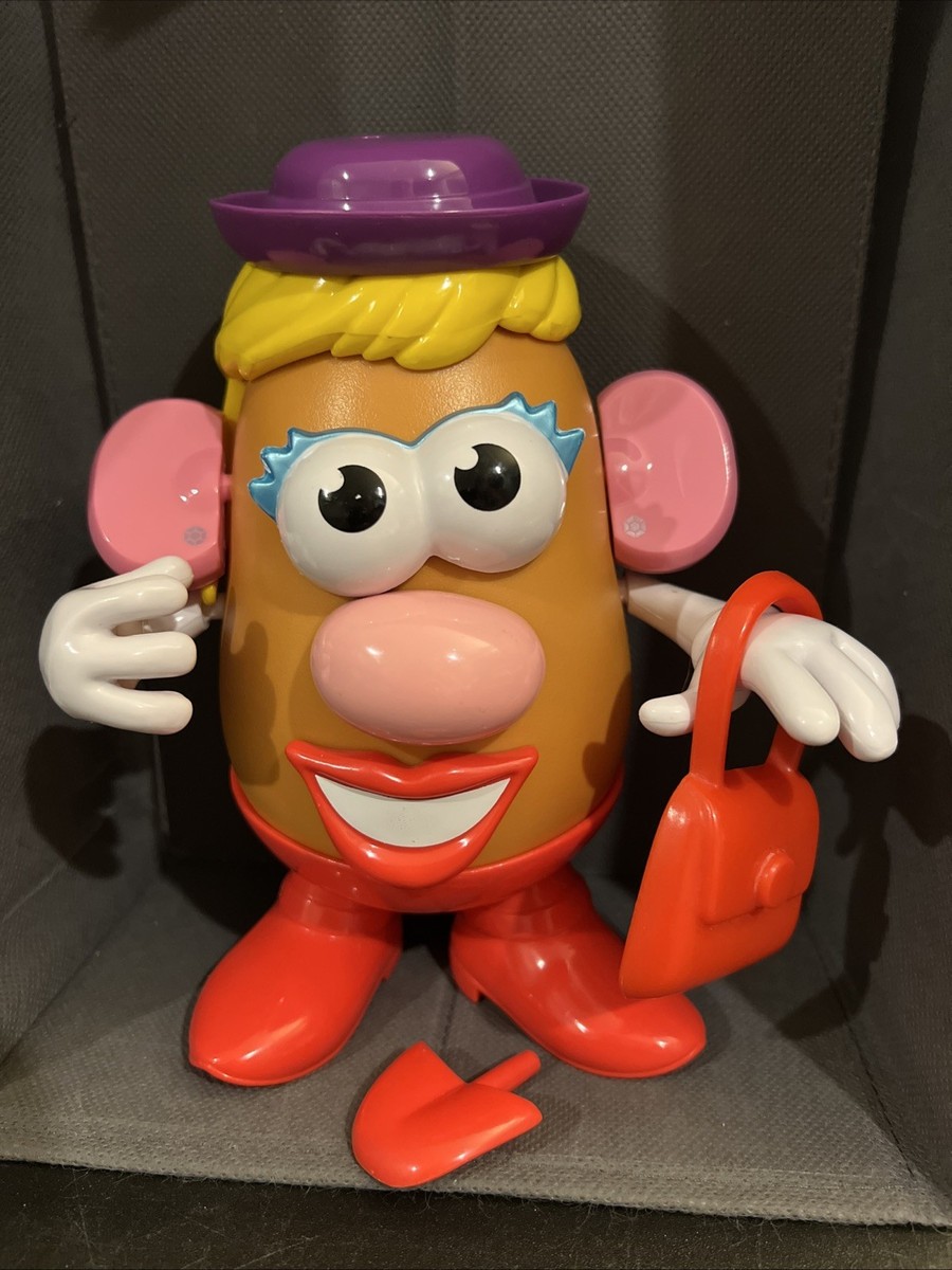 VINTAGE MRS POTATO HEAD 13pc SET PURPLE HAT & RED SHOES W/ PURSE