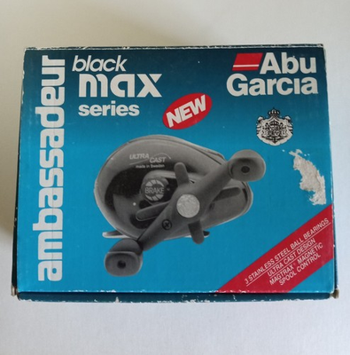 #ad Abu Garcia Ambassadeur Black Max Fishing Reel Box Booklets Reel Oil Wrench ONLY $12.50