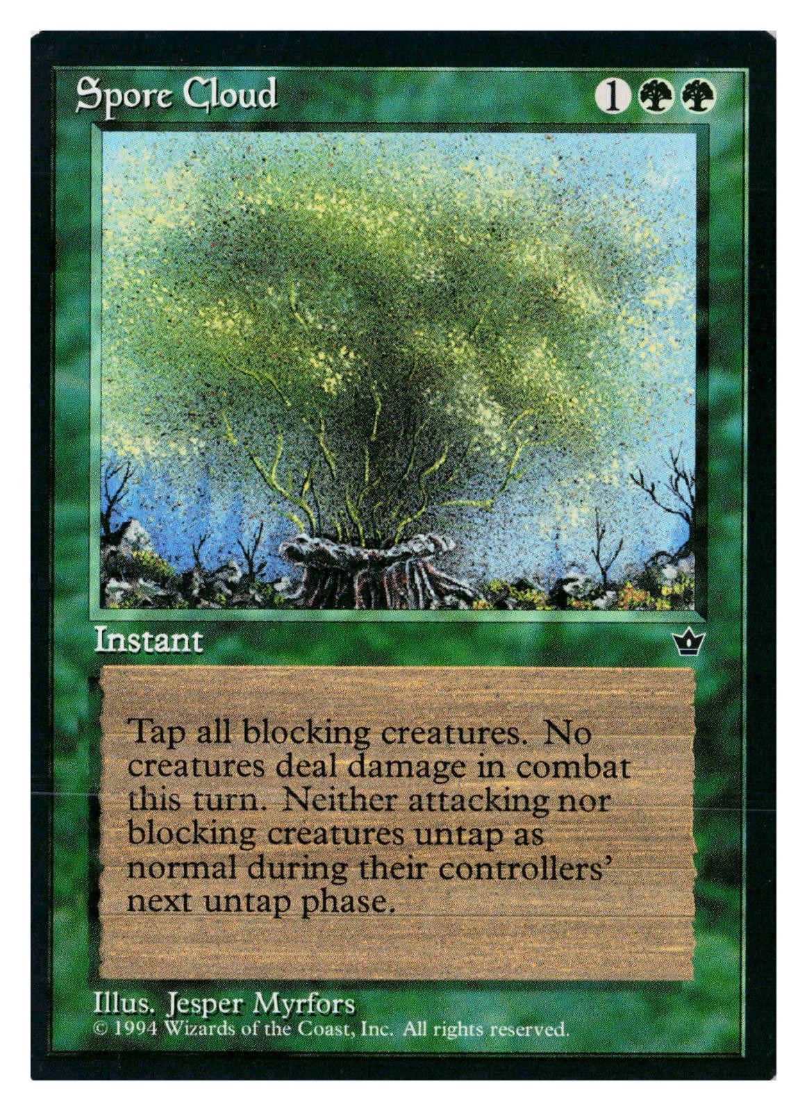 Spore Cloud (Myrfors) Common Fallen Empires Magic: The Gathering Lightly Played