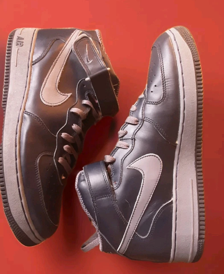 Rare New Nike Air Force 1 Mid SC Obsidian/Cool Grey - Image 4 of 4