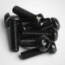 Black Stainless Steel Torx Button