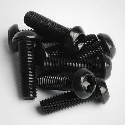 Torxknopf schwarz Edelstahl