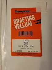 NOS - Clearprint Vellum With Title Block 18x24