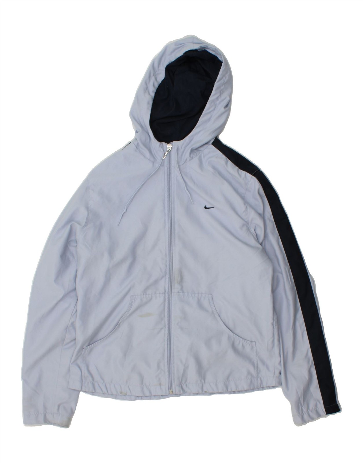 SACAI X NIKE NIKE giacca tuta donna con cappuccio US 8 10 blu medio poliestere BT11