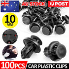 <!--F#f_0-->100X CAR PLASTIC 10MM CLIPS RIVET PUSH FIT DOOR BOOT TRIM PANELS BUMPER FASTENER<!--F/-->
