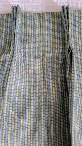Custom 2 Pinch Pleat Panels Curtain Thermal Lining Black Out 42 Wx51 H Green - Picture 2 of 16