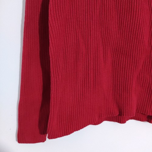 Ralph Lauren Polo Jeans Co Rot Rollkragen Pullover XL Vintage Baumwolle Flagge Logo - Bild 8 von 8