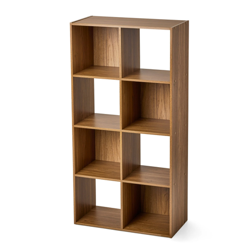 11" 8-Cube Storage Organizer, Warm Walnut - Picture 4 of 10